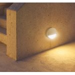 Mantra Baker Fasadna lampa bela pesak led 3W 3000K visina 2.2cm prečnik 11cm