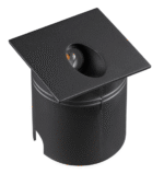 Mantra Aspen Fasadna lampa crna pesak led 3W 3000K visina 8.5cm prečnik 8cm