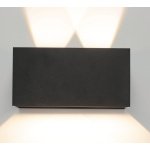 Mantra Davos Fasadna lampa crna pesak led 24W 3000K