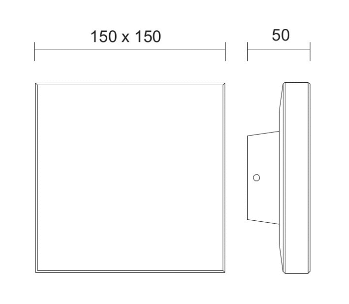 Mantra Bora Fasadna lampa tamno siva led 9.6W 3000K visina 15cm - Slika 2