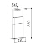 Mantra Ruka Fasadna lampa tamno siva led 13W 3000K visina 35cm - Slika 2