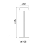 Mantra K4 Prenosiva lampa bela led 2W 3000K - Slika 3