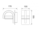 Mantra Iguazu Zidna lampa siva 1xGX53 10W - Slika 2