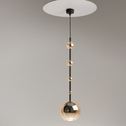 Maytoni Ros visilica crna-crvena 28W