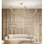 Maytoni Golden Cage unutrašnja visilica zlatna 3000K 107W