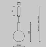 Maytoni Nebula unutrašnja visilica bela 3000K 4W - Slika 2