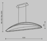 Maytoni Breeze unutrašnja visilica mesing 3000K 34W - Slika 2