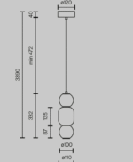 Maytoni Drop unutrašnja visilica zlatna 3000K 16W - Slika 2
