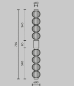 Maytoni Amulet unutrašnja zidna lampa zlatna 3000K 19W - Slika 2