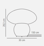 Nordlux Allie stona lampa prirodna - Slika 3