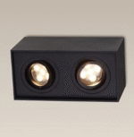 MaxLight BASIC SQUARE Black Plafonska