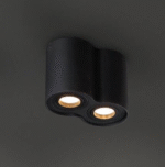 MaxLight BASIC ROUND II Black Plafonska