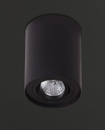 MaxLight BASIC ROUND Black Plafonska