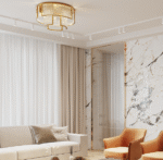 Maytoni Frame unutrašnja plafonska lampa zlatna 60W