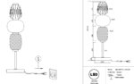 Maytoni Pattern unutrašnja stona lampa zlatna 3000K 28W - Slika 3