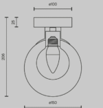 Maytoni Basic form unutrašnja zidna lampa zlatna 20W - Slika 2