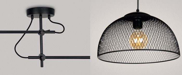 MaxLight CONCEPT Black Visilica - Plafonska - Slika 3