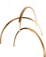 MaxLight TRIO ARC Brushed Gold Visilica - Slika 3
