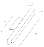 MaxLight LINEAR Black Zidna - Slika 2