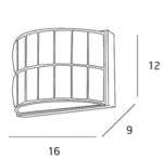 MaxLight DIAMANTE Chrome Zidna - Slika 2