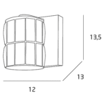 MaxLight DIAMANTE Chrome Zidna - Slika 2