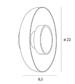 MaxLight SIGNATURE Brass Zidna - Slika 2