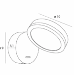 MaxLight IBIZA Black Zidna - Slika 2