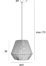MaxLight PRASLIN White Visilica - Slika 2