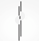 Maytoni SKYLINE Black – White Zidna