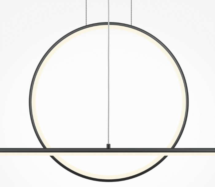 Maytoni Halo unutrašnja visilica crna 40W - Image 4
