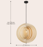 Maytoni Roots unutrašnja visilica crna 40W - Slika 2