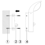 Maytoni Stock spoljašnja zidna lampa grafitna 3000K 7W - Slika 3