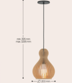 Maytoni Roots unutrašnja visilica crna 40W - Slika 3