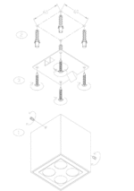 Maytoni Ares spoljašnja plafonska lampa grafitna 3000K 8W - Slika 3