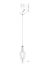 Maytoni Roots unutrašnja visilica crna 40W - Slika 2