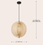 Maytoni Roots unutrašnja visilica crna 40W - Slika 2