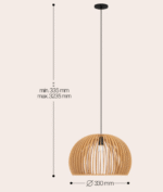 Maytoni ROOTS Black Visilica - Slika 2