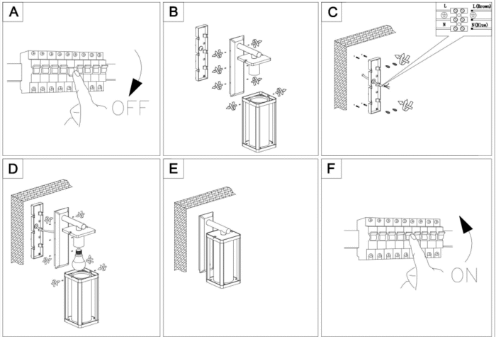 Maytoni Cell spoljašnja zidna lampa grafitna 15W - Slika 2
