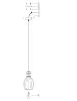 Maytoni Roots unutrašnja visilica crna 40W - Slika 2