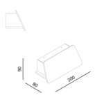 Maytoni Trupp spoljašnja zidna lampa grafitna 3000K 6W - Slika 2