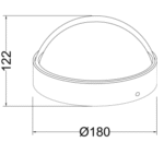 Maytoni Mon spoljašnja plafonska lampa grafitna 3000K 12W - Slika 3