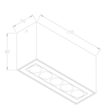 Maytoni Ares spoljašnja plafonska lampa grafitna 3000K 10W - Slika 3
