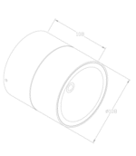 Maytoni Spin spoljašnja plafonska lampa bela 3000K 12W - Slika 2