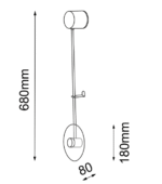 Antigo FURANO Black Zidna - Slika 2