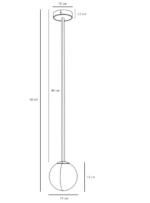 Artera PINNE LONG White Plafonska - Slika 2