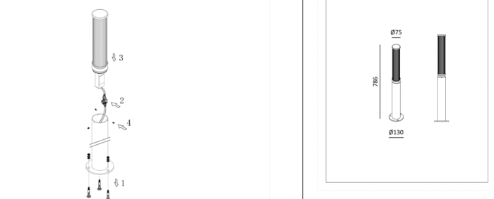 Maytoni Lit spoljašnja lampa za dvorište grafitna 3000K 12W - Slika 2