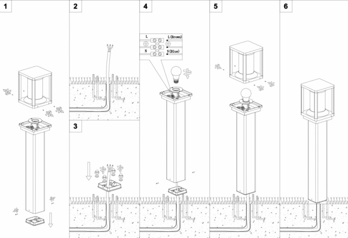 Maytoni Cell spoljašnja lampa za dvorište grafitna 15W - Slika 3