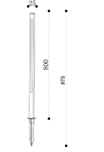 Maytoni Pole spoljašnja lampa za dvorište grafitna 3000K 12W - Slika 2