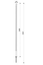 Maytoni Pole spoljašnja lampa za dvorište grafitna 3000K 24W - Slika 3