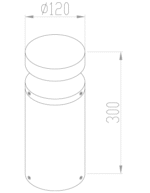 Maytoni Olten spoljašnja lampa za dvorište grafitna 3000K 12W - Slika 2